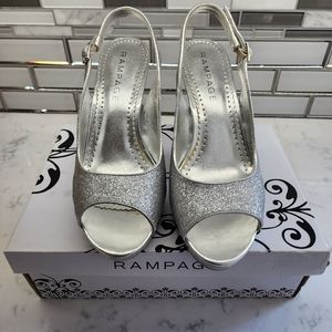 Silver Glitter Rampage Flanders 2 Heels